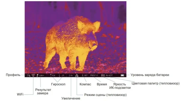 Мультиспектральный прицел Pard Landsat 640 Compact Q (LA6CQ-45/70/850/LRF) (с дальномером и креплением Picatinny)